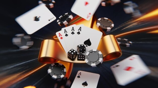 Active Texas Poker hand with community cards and betting options